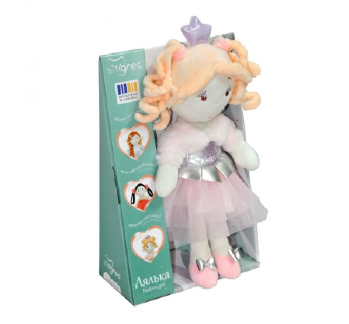 Tigres М'яка іграшка Tigres Лялька Лаура fashion girl (ЛЯ-0047)