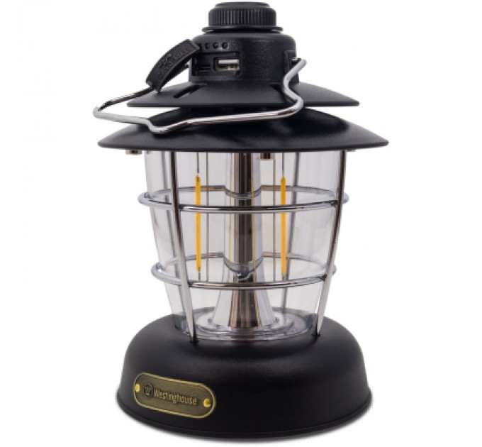 Westinghouse Ліхтар Westinghouse RETRO 6W LED Filament WF241 Type-C з функцією Power Bank Чорний (WF241-CB(Black))