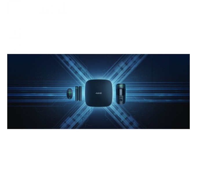 Ajax Комплект охоронної сигналізації Ajax StarterKit Cam Plus HDR black