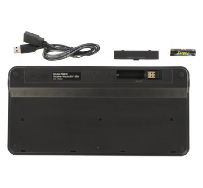 A4Tech Клавіатура A4Tech FBK30 Wireless/Bluetooth Black (4711421972499)