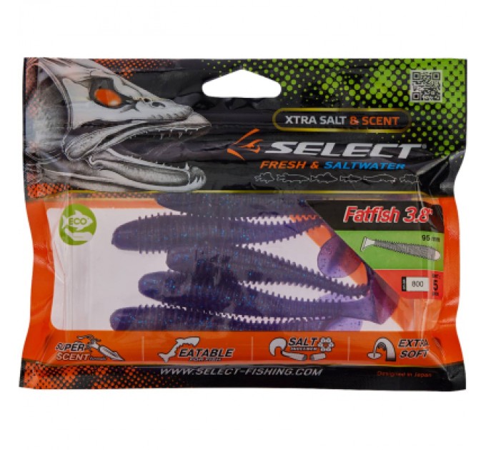 Select Силікон рибальський Select FatFish 3.8" 800 (5 шт/уп) (1870.72.13)