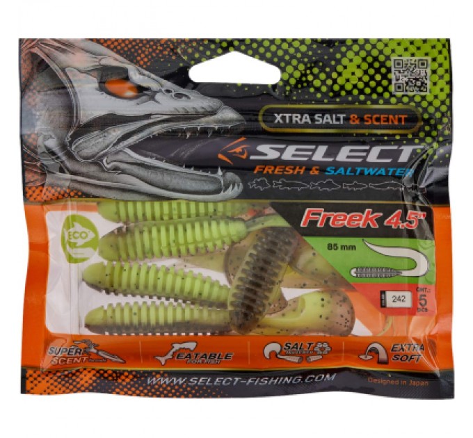 Select Силікон рибальський Select Freek 4.5" 242 (5 шт/уп) (1870.72.40)