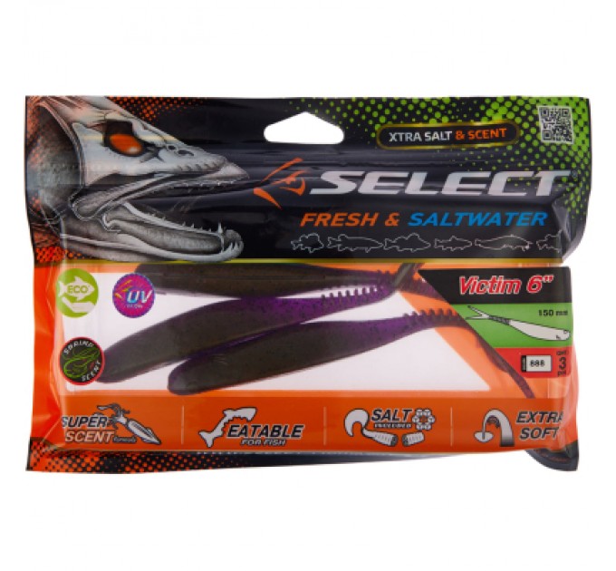 Select Силікон рибальський Select Victim V-Tail 6" 888 (3 шт/уп) (1870.74.61)