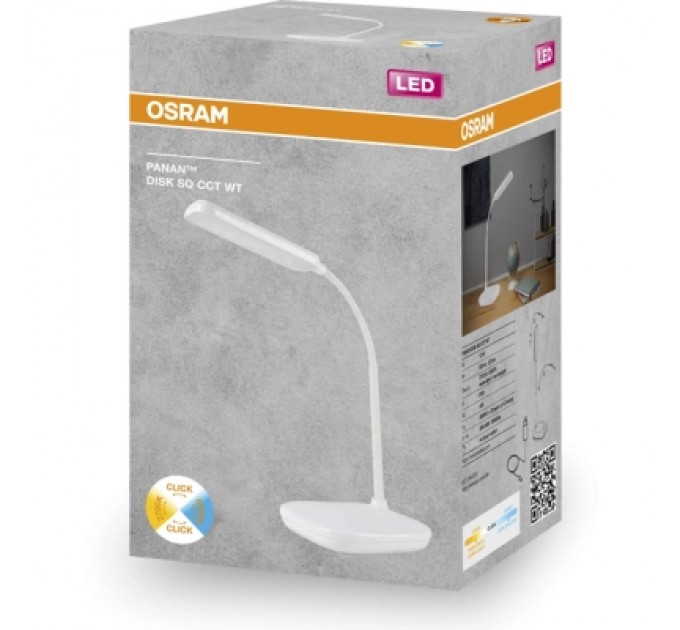 LEDVANCE Настільна лампа LEDVANCE PANAN DISK SQ 12W, 3CCT, DIM (4099854363689)