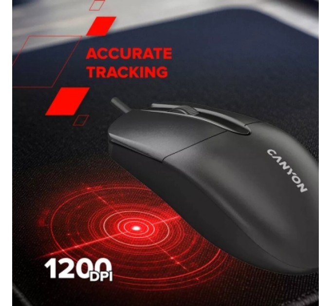 Canyon Мишка Canyon M-5 USB Black (CNE-CMS5)