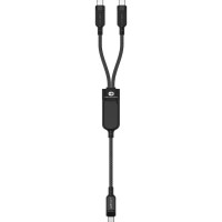 Дата кабель USB 2.0 USB-C 2in1 0.8m + sub 0.4m, 100W, C5-11 Acefast (6974316280149)