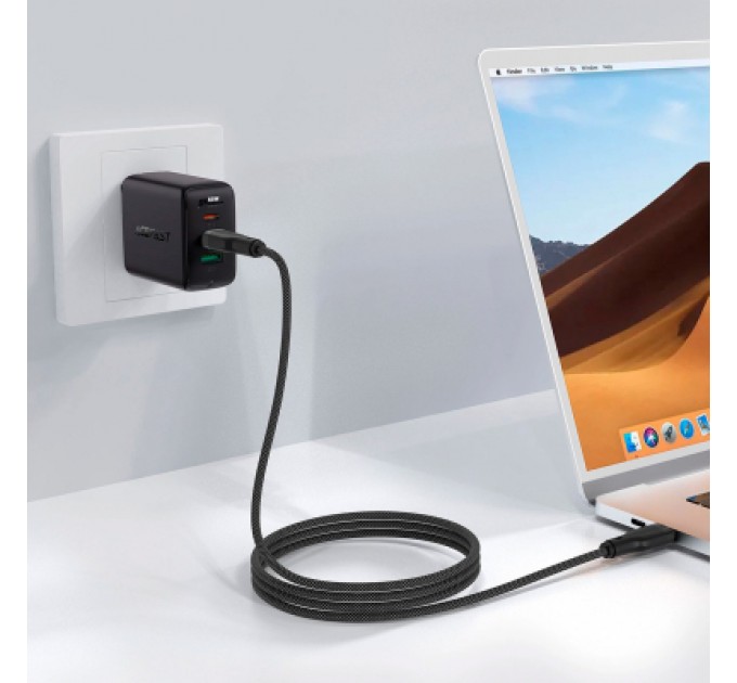 Acefast Дата кабель USB-C to USB-C 1.2m 3A C8-03 Acefast (6974316282716)