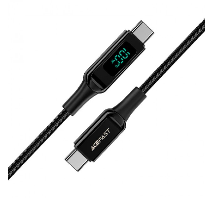 Acefast Дата кабель USB-C to USB-C 2.0m 100W with display C6-03 Acefast (6974316281054)