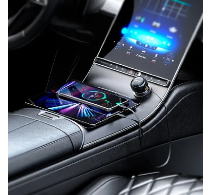 Acefast Зарядний пристрій Acefast 3xUSB 53W (2xUSB-C+USB-A) + cable USB-C 2in1 B13 (6974316282921)