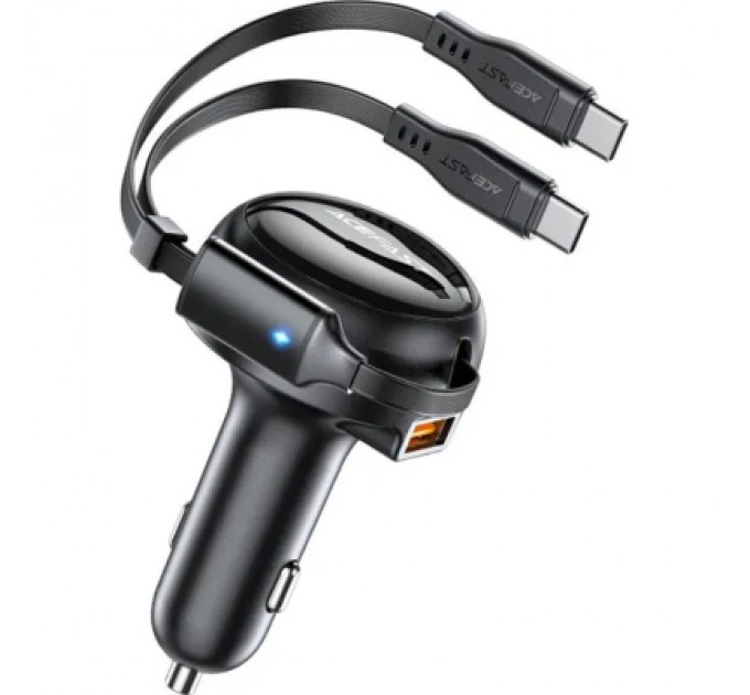 Acefast Зарядний пристрій Acefast 3xUSB 53W (2xUSB-C+USB-A) + cable USB-C 2in1 B13 (6974316282921)