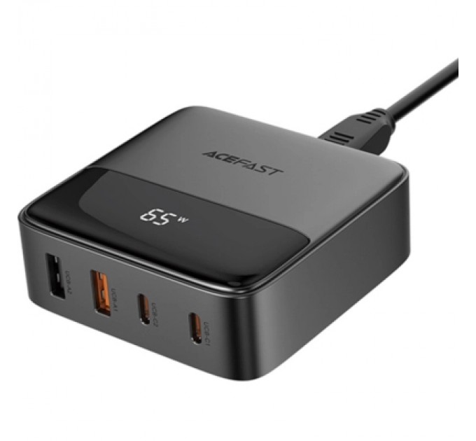 Acefast Зарядний пристрій Acefast 4xUSB 65W (2xUSB-C + 2xUSB-A) Gan Z6 Fast Charger (6974316283324)