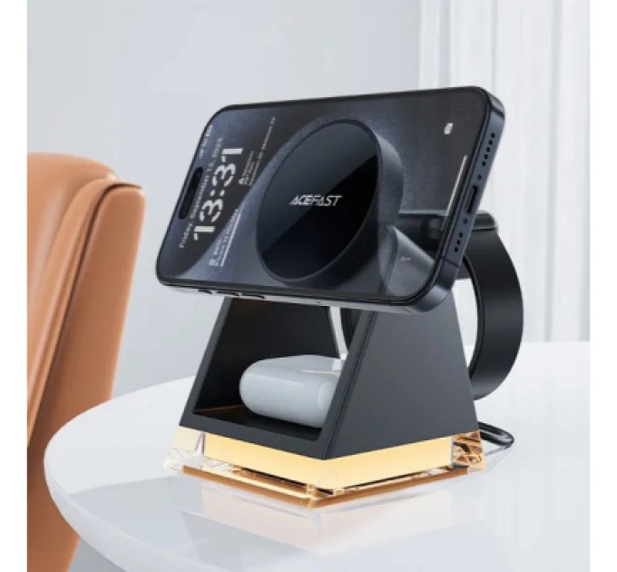 Acefast Зарядний пристрій Acefast Wireless QI 3in1 15W E17 (6974316282815)