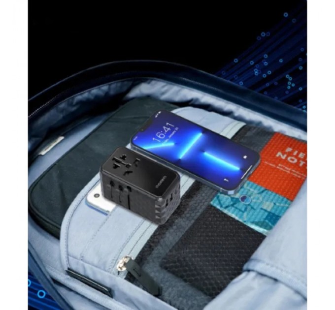 Choetech Зарядний пристрій Choetech 4xUSB 100W PD (2хUSB-C+2хUSB-A) сharger diamond model black (PD6028-BK)