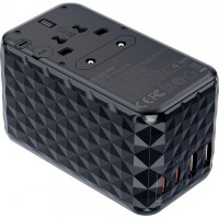 Зарядний пристрій Choetech 4xUSB 100W PD (2хUSB-C+2хUSB-A) сharger diamond model black (PD6028-BK)
