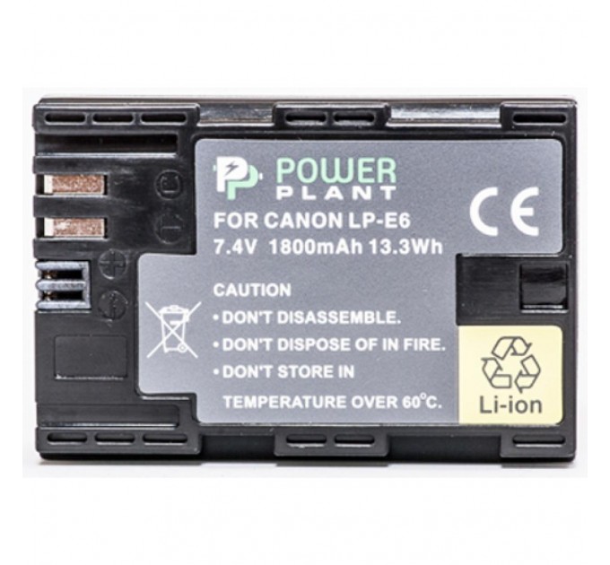 PowerPlant Акумулятор до фото/відео PowerPlant Canon LP-E6 Chip (DV00DV1243)