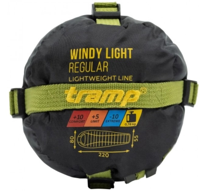 Tramp Спальний мішок Tramp Windy Light кокон лівий olive (UTRS-055-olive-L)