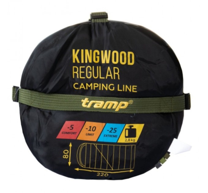 Tramp Спальний мішок Tramp Kingwood Regular Olive/Grey R (UTRS-053R-R)