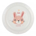 Canpol babies Тарілка дитяча Canpol babies CUTE ANIMALS пластикова, рожева рожевий (4/411_pin2)