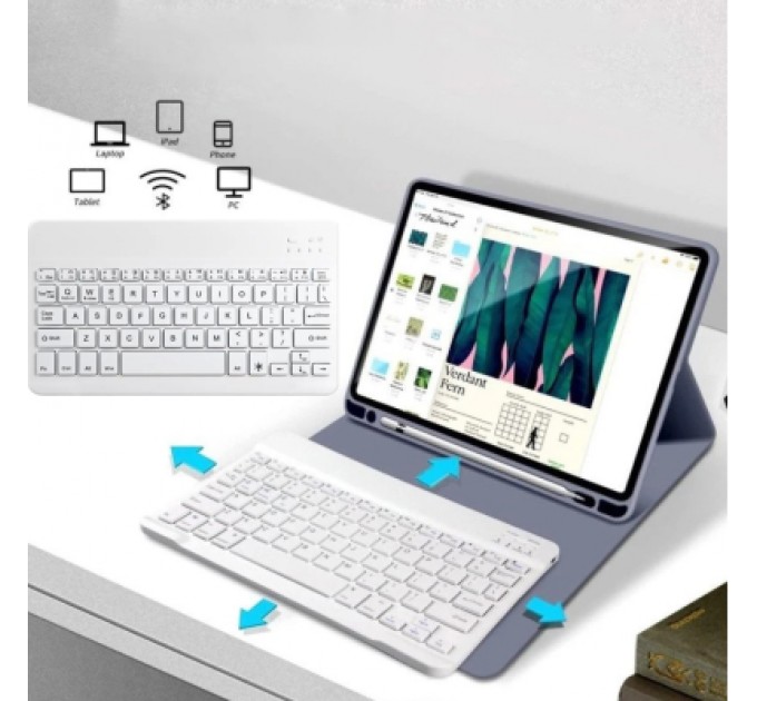 BeCover Чохол до планшета BeCover with keyboard Apple iPad Mini 6 2021 Purple (712991)