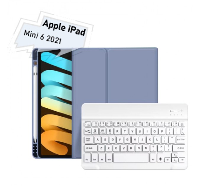 BeCover Чохол до планшета BeCover with keyboard Apple iPad Mini 6 2021 Purple (712991)