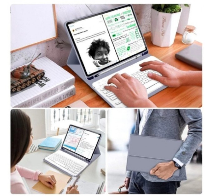 BeCover Чохол до планшета BeCover with keyboard Apple iPad Pro 11" M4 2024 Purple (713002)