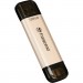 Transcend USB флеш накопичувач Transcend 128GB JetFlash 930 Gold-Black USB 3.2/Type-C (TS128GJF930C)