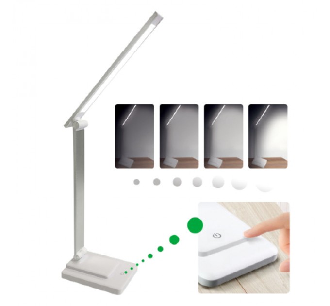 Євросвітло Настільна лампа Євросвітло LED акумуляторна Ridy-10-2-PWR 10 Вт біла