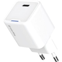 Зарядний пристрій ColorWay GaN Mini 35W PD Port PPS USB-C white (CW-CHS056PD-WT)