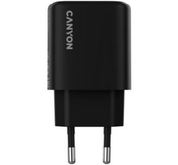 Canyon Зарядний пристрій Canyon OnCharge 250 25W 1xPD EU Black (CNE-CHA250-11)