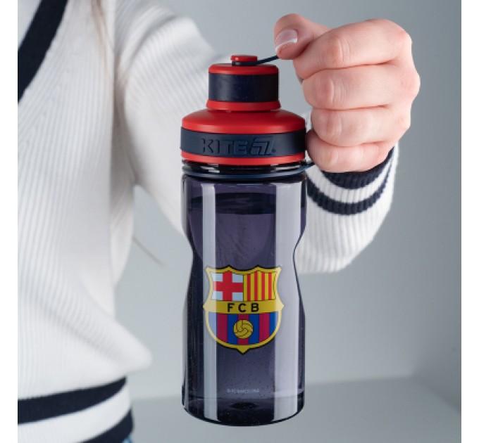 Kite Поїльник-непроливайка Kite FC Barcelona 500 мл, синя (BC25-397)