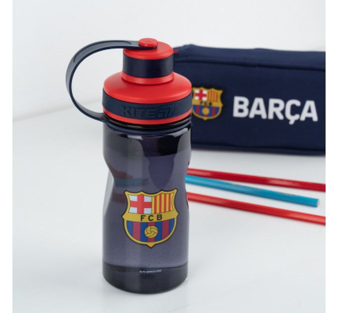 Kite Поїльник-непроливайка Kite FC Barcelona 500 мл, синя (BC25-397)