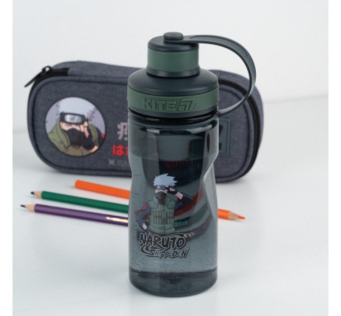 Kite Поїльник-непроливайка Kite Naruto, 500 мл, сіра (NR25-397)