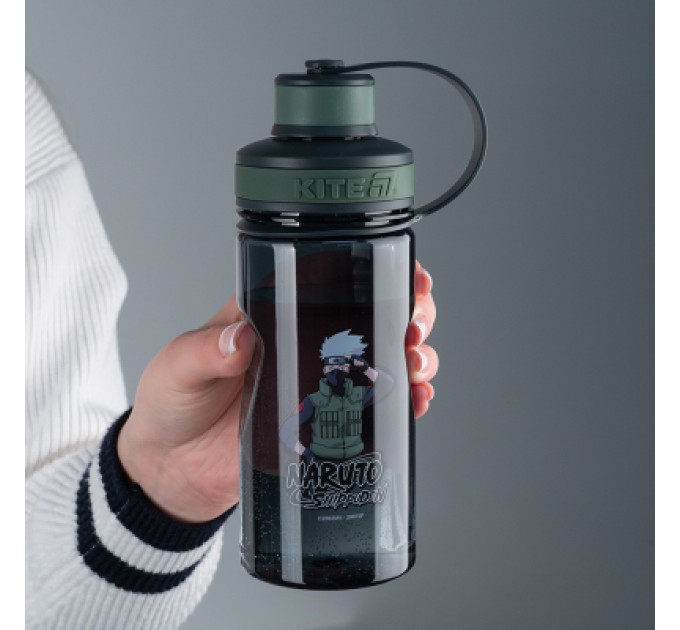 Kite Поїльник-непроливайка Kite Naruto, 500 мл, сіра (NR25-397)