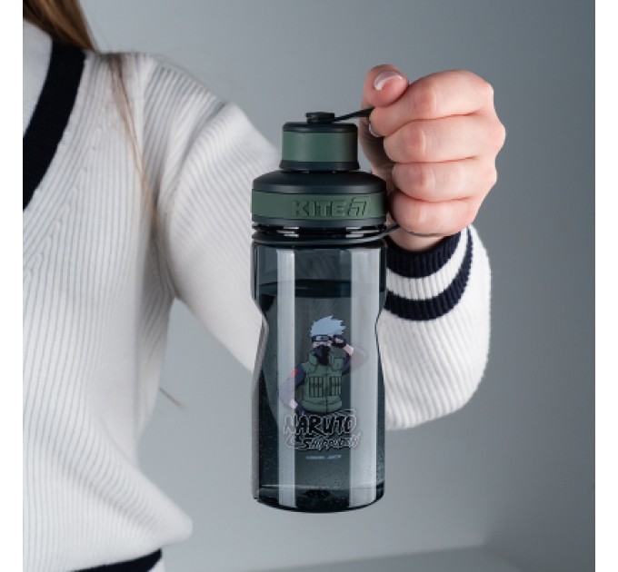 Kite Поїльник-непроливайка Kite Naruto, 500 мл, сіра (NR25-397)
