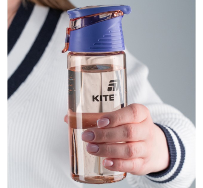 Kite Поїльник-непроливайка Kite 550 мл, рожева (K25-401-4)