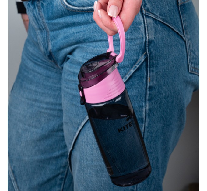 Kite Поїльник-непроливайка Kite 550 мл, сіра (K25-401-1)