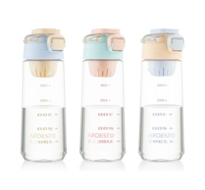 Ardesto Пляшка для води Ardesto Duo 720мл блакитний, бежевий (AR2272DV)