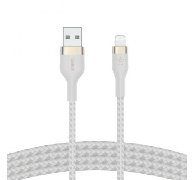 Belkin Дата кабель USB 2.0 AM to Lightning 1.0m white Belkin (CAA010BT1MWH)