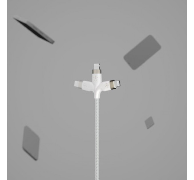 Belkin Дата кабель USB 2.0 AM to Lightning 1.0m white Belkin (CAA010BT1MWH)