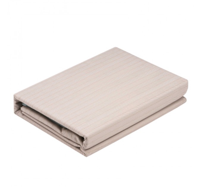 Ardesto Постільна білизна Ardesto Gloria сатин смужки, коричневий полуториний євро 160х220 (ART1622RB)