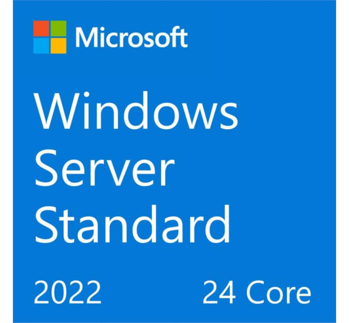 Microsoft ПЗ для сервера Microsoft Windows Server Standard 2022 64Bit Russian OEM DVD 24 Core (P73-08355)