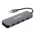 D-Link Концентратор D-Link DUB-H4 4xUSB2.0, USB2.0 (DUB-H4)