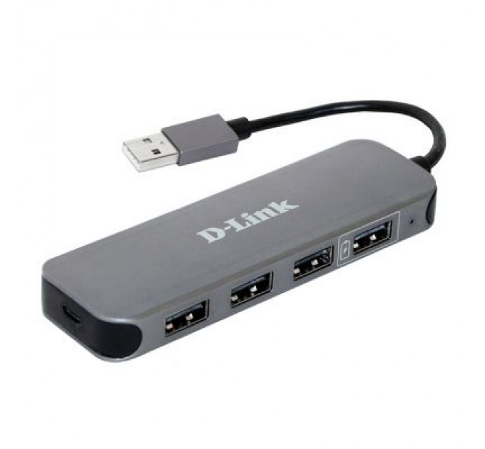 D-Link Концентратор D-Link DUB-H4 4xUSB2.0, USB2.0 (DUB-H4)