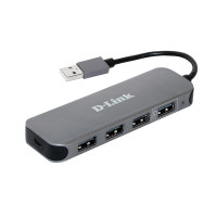 Концентратор D-Link DUB-H4 4xUSB2.0, USB2.0 (DUB-H4)