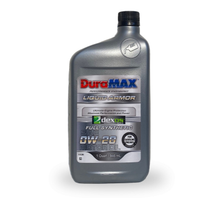 DuraMAX Моторна олива DuraMAX 0W20 DEXOS G2 SYN, 0,946 л