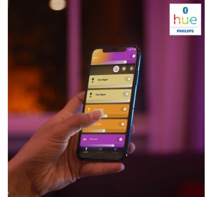 Philips Настільна лампа Philips Hue Iris, Color, BT, DIM, біла (929002376101)