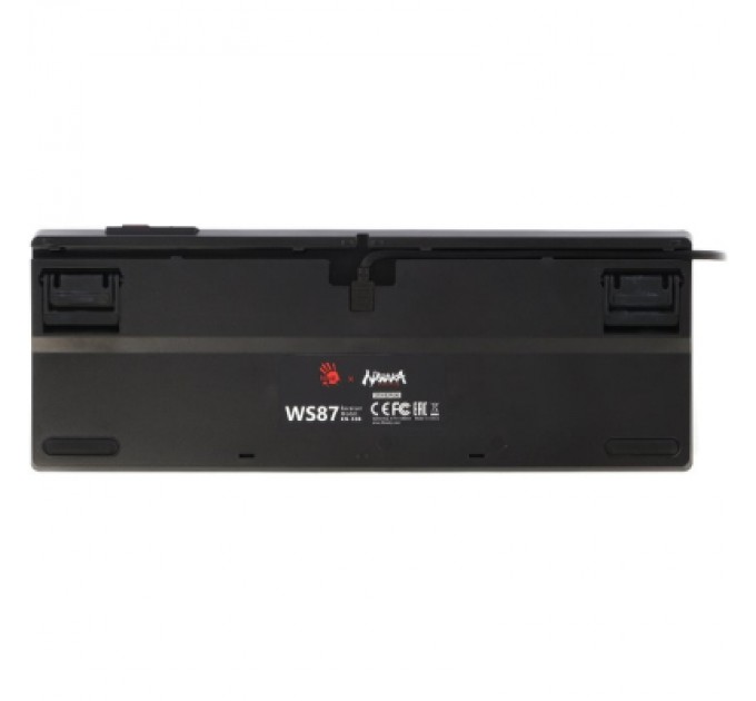 A4Tech Клавіатура A4Tech Bloody WS87 Naraka Wireless/Bluetooth Black/Red (4711421001113)