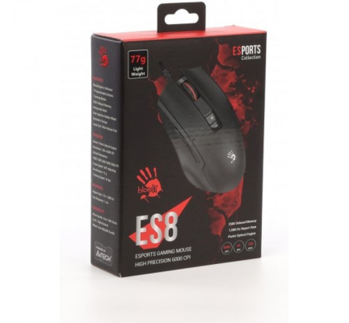 A4Tech Мишка A4Tech Bloody ES8 USB Stone Black (4711421002196)