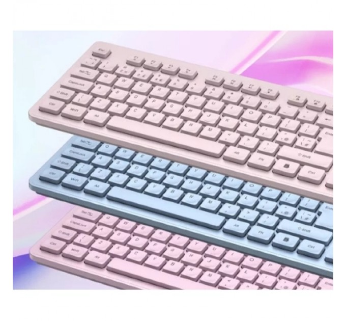 Canyon Клавіатура Canyon HKB-W01 Silent Wireless UA Pink (CNS-HKBW01P)