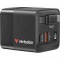 Verbatim Зарядний пристрій Verbatim GaN 65 W 2 ports (USB-C/1xUSB-A) (32217)